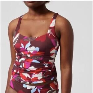 ATHLETA NWT Square Nek Bra Cup Tankini // 36 B/C